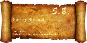 Serly Botond névjegykártya